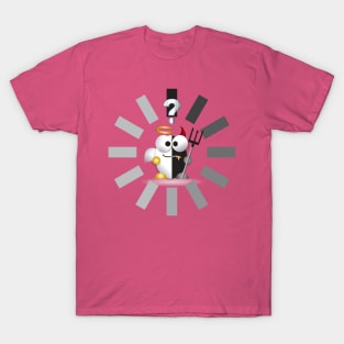 Little Penguin Cartoon-Half Angel, Half Devil T-Shirt